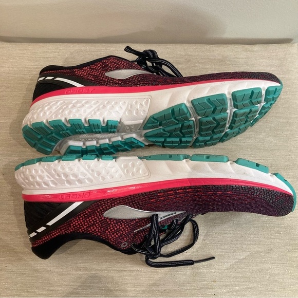 BROOKS Sz 10 Narrow 2A Ghost II DNA Cushion Neutral Lace Up Sneakers - Picture 12 of 14